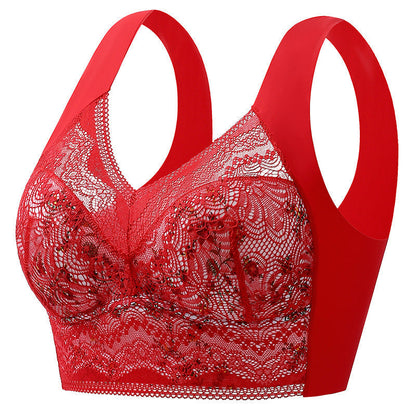Full Coverage Wireless Bra for Women - Smooth Support T-Shirt Bra with Wide Straps - Everyday Comfort Underwire-Free Design - Breathable