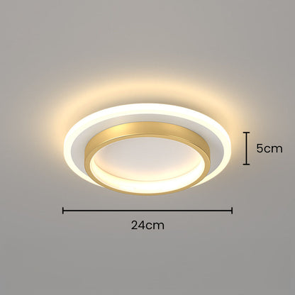Round Flush Mount LED Light 2 in Low Profile for Bedroom Hallway Living Room Kitchen Entry Modern Ultra Slim Disk Design 10W 20W Integrated