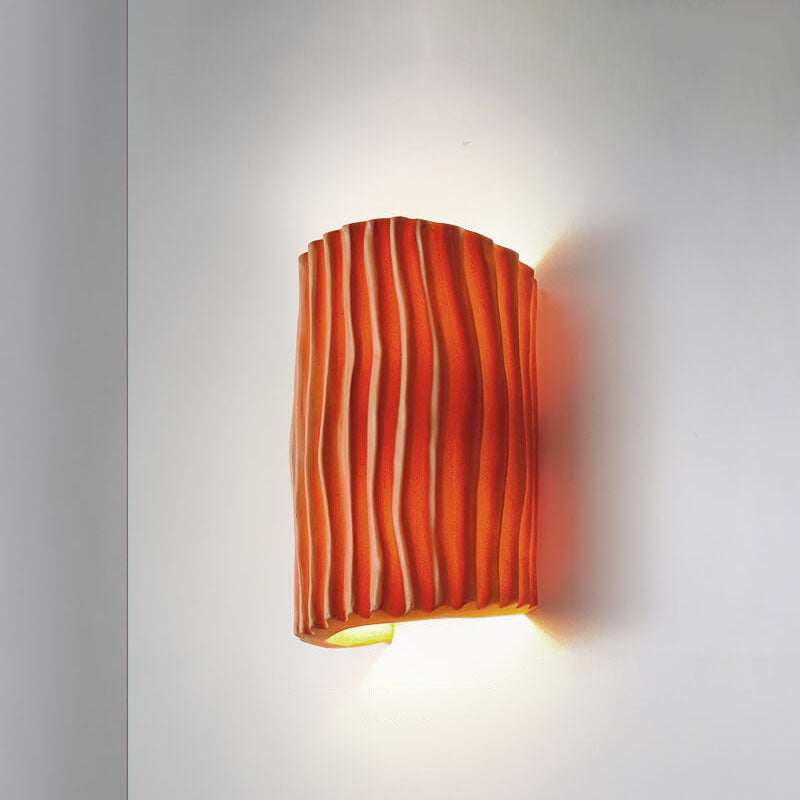Resin Sconce Bi-Directional Light 10 inch Modern Wall Mount for Bedroom Hallway Study Accent Lighting