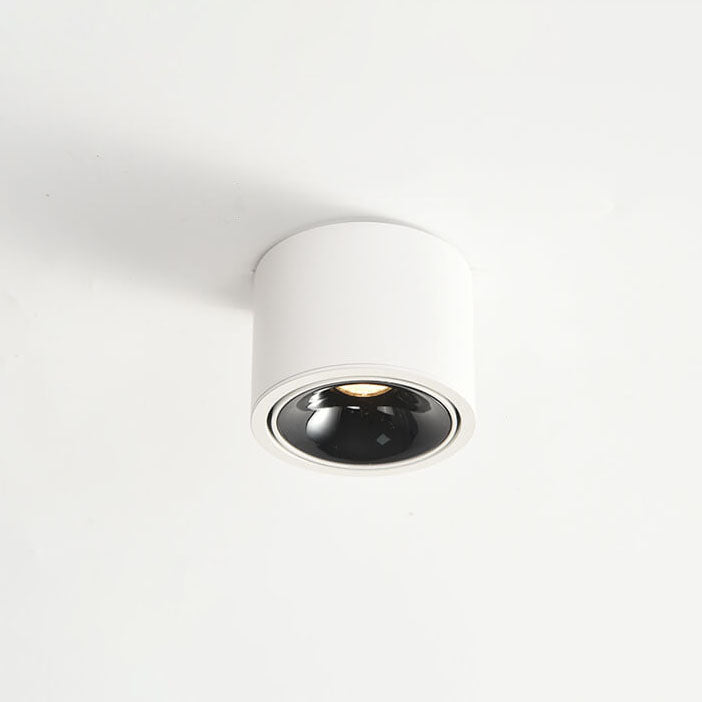 Low-Profile Aluminum LED Ceiling Fixture 3.7 Inch Round 12W Contemporary Overhead Lighting Hallway Bedroom Entryway Living Space