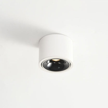 Low-Profile Aluminum LED Ceiling Fixture 3.7 Inch Round 12W Contemporary Overhead Lighting Hallway Bedroom Entryway Living Space