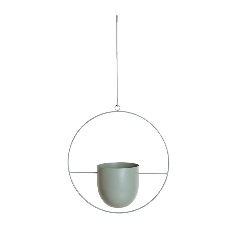 Hanging Metal Planter Pots – Geometric Wall-Mounted Indoor Planters for Succulents, Herbs & Flowers – Scandinavian Minimalist Home Decor