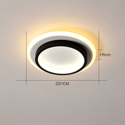 Round Flush Mount LED Light 2 in Low Profile for Bedroom Hallway Living Room Kitchen Entry Modern Ultra Slim Disk Design 10W 20W Integrated