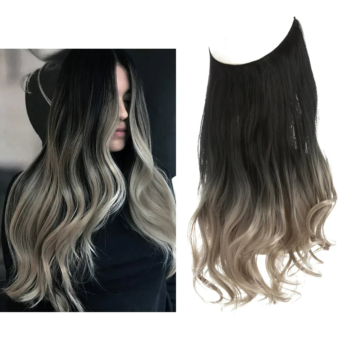 Clip-In Human Hair Extensions 100% Real Remy Hair Add Volume Length 14-18 Inches Heat Resistant Seamless Blend Natural Texture for Everyday