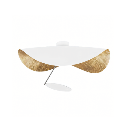 Modern LED Overhead Fixture 17W Metal Hanging Light Black White Gold for Kitchen Dining Room Bedroom Ceiling Mounted