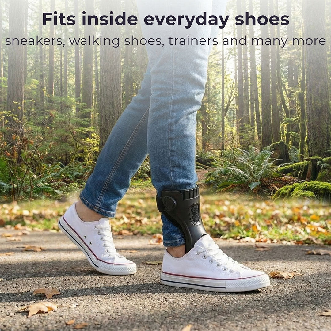 Adjustable Ankle Foot Orthosis Brace for Drop Foot Support | Toe Lift AFO Splint for Walking Stability and Gait Correction | Lightweight Mob