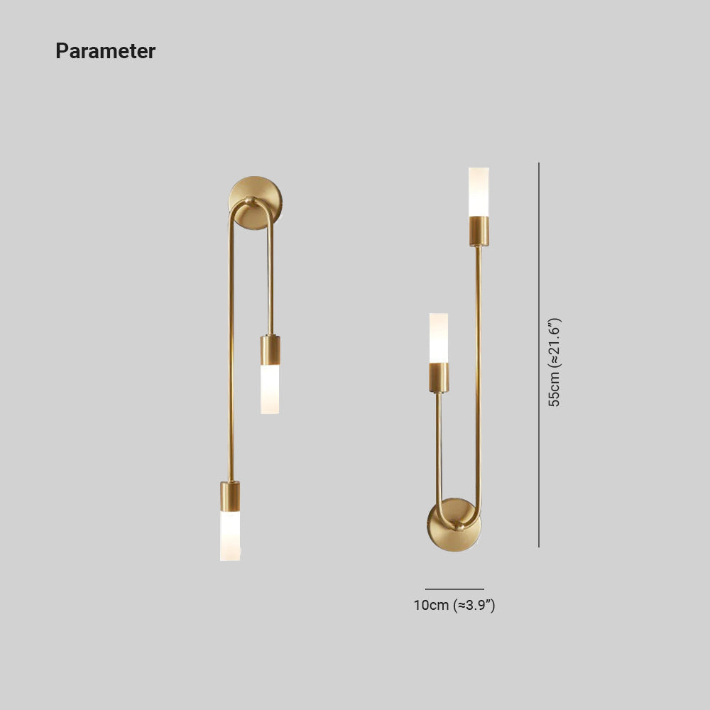 Indoor Sconce Fixture 10 Inch Gold Metal Accent Light for Bedroom Dining Area Living Space Hardwired G9 LED Warm White Lighting