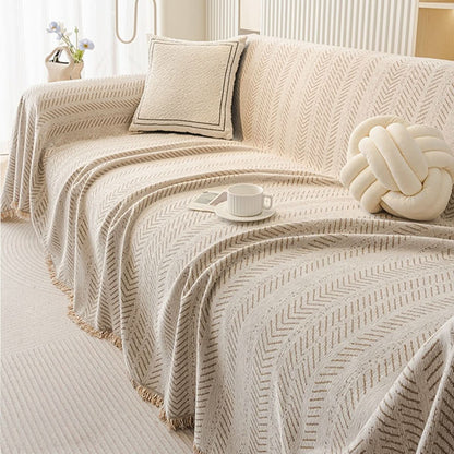 LUXCHENI – Soft Chenille Sofa Cover with Scratch Resistance