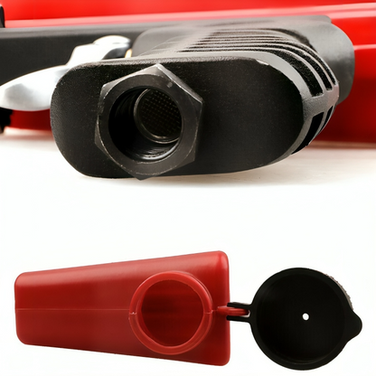 Air-Powered Abrasive Blaster with Steel Construction and 0.26 in Nozzle for Garage Workshop Auto Body Prep Corrosion Stripping