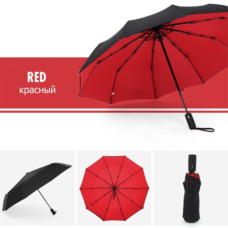Automatic Open Umbrella 43 Inch Windproof Lightweight Rain Protection for Commuting Travel Daily Use City Walking