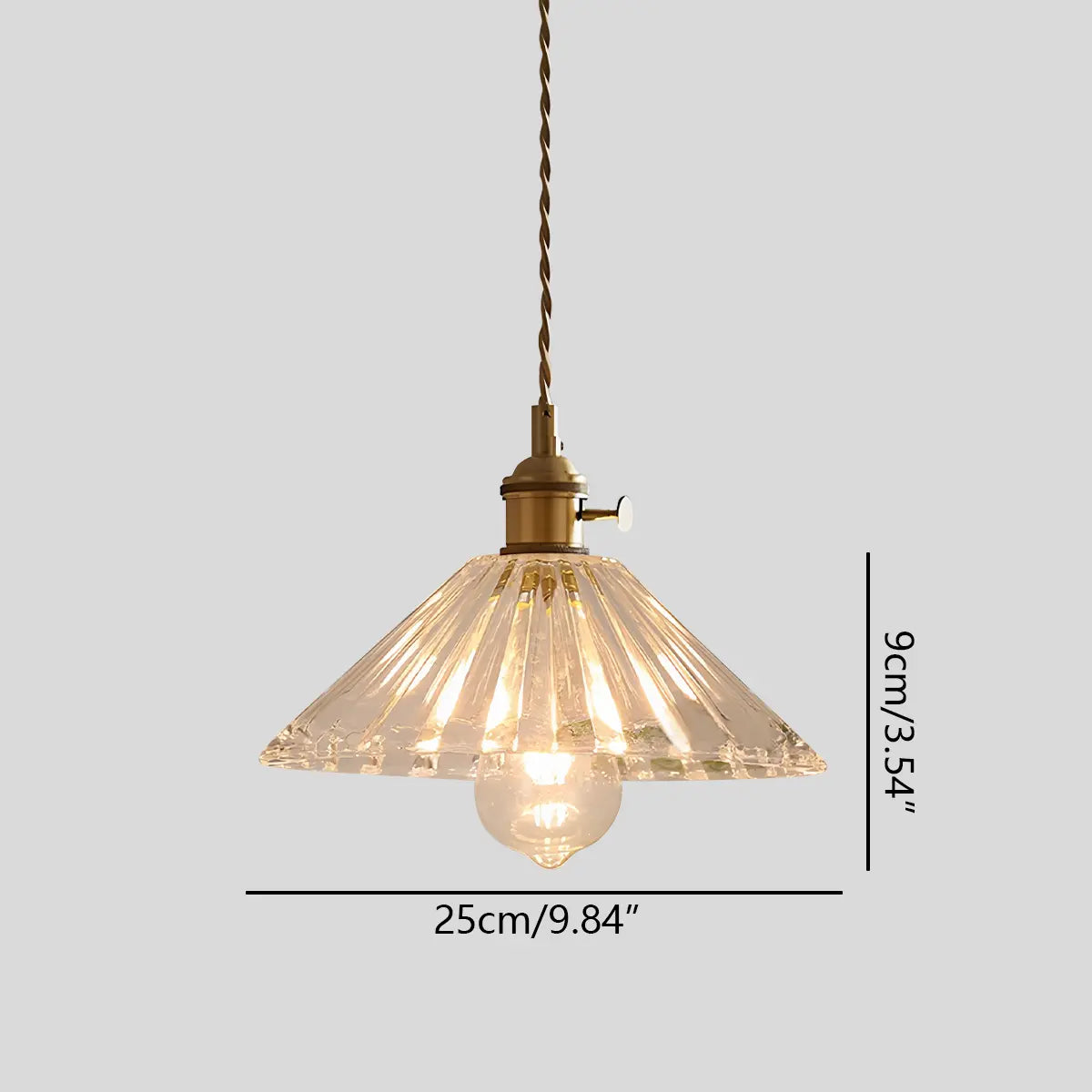 Adjustable Height Pendant Light with Clear Glass Shade Bronze Finish for Dining Table Kitchen Island Living Room Overhead Lighting