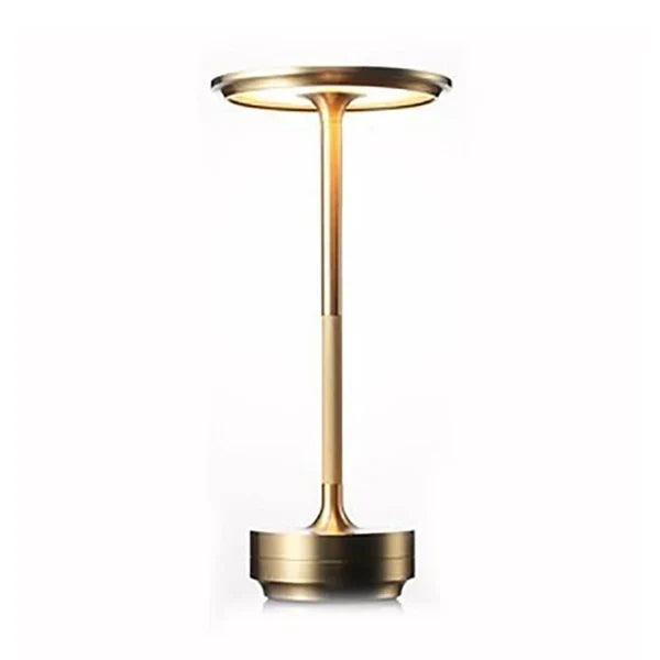 Rechargeable LED Table Lamp Touch Control 4 Brightness Levels Waterproof IP66 Metal Portable Battery Operated for Bedroom Living Room