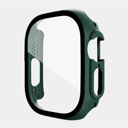 Protective Shell with Tempered Glass Screen Guard for 49mm Apple Watch Ultra Series – Full-Body Snap-On Design