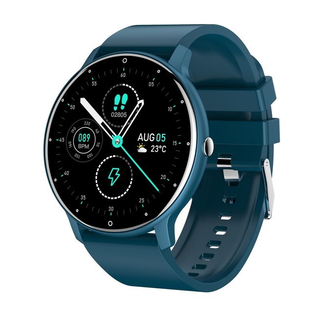 Ultra-Slim Fitness Tracker Smartwatch with Heart Rate Monitor, Sleep Tracking & IP67 Water Resistance for iPhone & Android – Full Touch