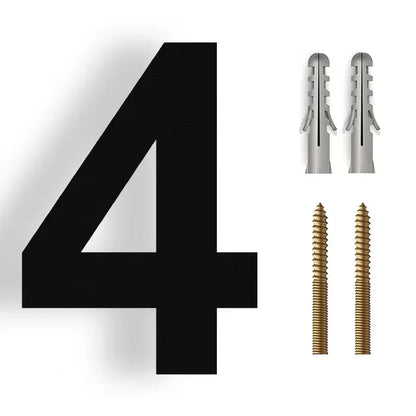 3D Floating House Number Modern Stainless Steel Outdoor Weather Resistant Wall Mount Address Sign for Front Door Entrance Home Office