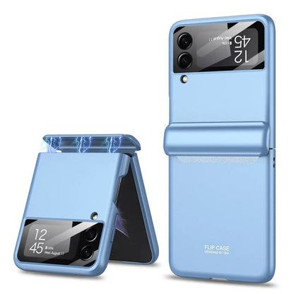 Galaxy Z Flip 4 Heavy-Duty Protective Case – Full-Coverage Shell with Wireless Charging Support & Impact-Resistant Corners for Samsung