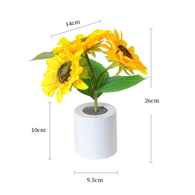 PETALRAY – Cordless Table Lamp for Elegant Floral Ambience