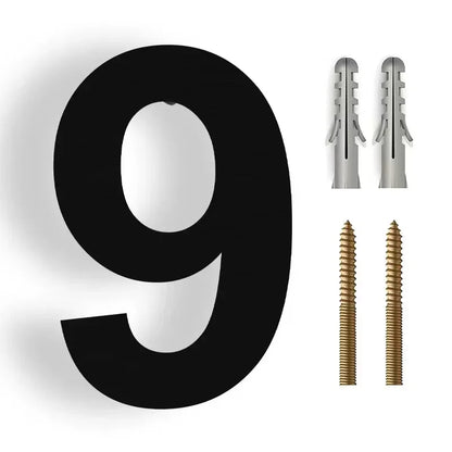 3D Floating House Number Modern Stainless Steel Outdoor Weather Resistant Wall Mount Address Sign for Front Door Entrance Home Office