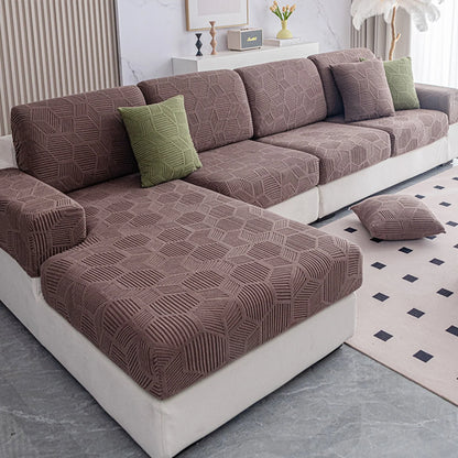 Sable Sofa Cover - Water-Resistant Jacquard, Pet-Friendly Couch Slipcover