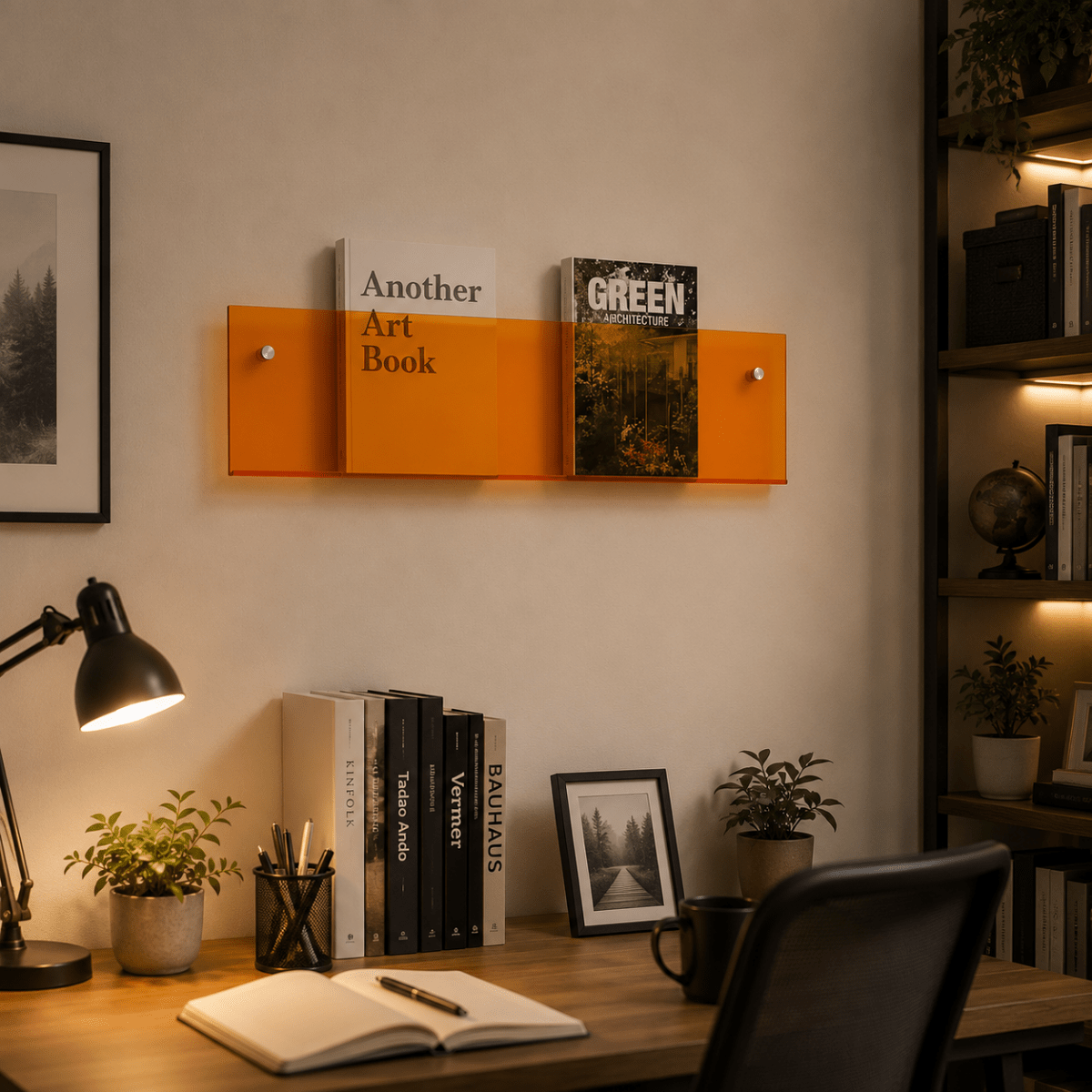 Sable Wall Magazine Holder - Elegant Minimalist Design, Space-Saving Storage