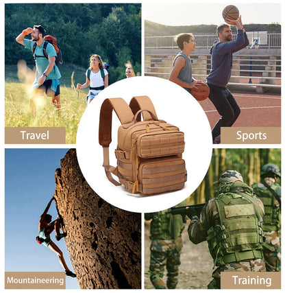 Tactivo Mini-Rucksack 9L | Compact MOLLE Backpack with Durable Design | Ideal for Hiking and EDC