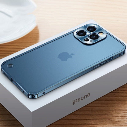 Aircraft-Grade Aluminum iPhone Case Precision-Milled Snap-On Protection for Apple Smartphones Slim Lightweight Metal Bumper Shell