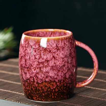 Handcrafted Stoneware Coffee Mug with Artisan Glaze – Heat-Retaining Cup for Tea, Cocoa, Hot Beverages – Kitchen Drinkware for Home, Office