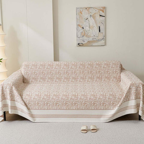 Sahara Sketch | Sofa Cover with Reversible Design & Breathable Microfiber | Lightweight Protection for Comfort and Style