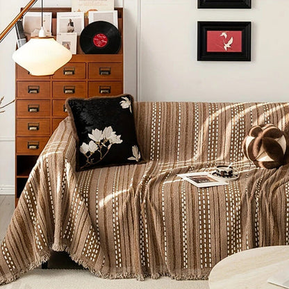 Sahara Sofa Cover - Plush Microfiber, Boho Design