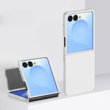 Protective Hard Shell Phone Case for Foldable Flip Smartphones – Wireless Charging Compatible, Raised Edge Screen Protection, Precision