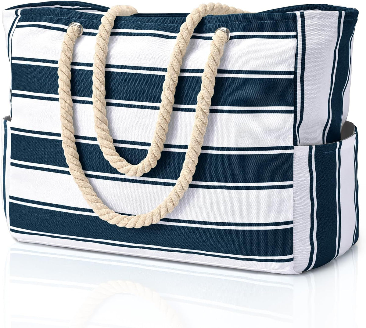 Large Waterproof Tote for Beach - Sandproof Pool and Travel Bag