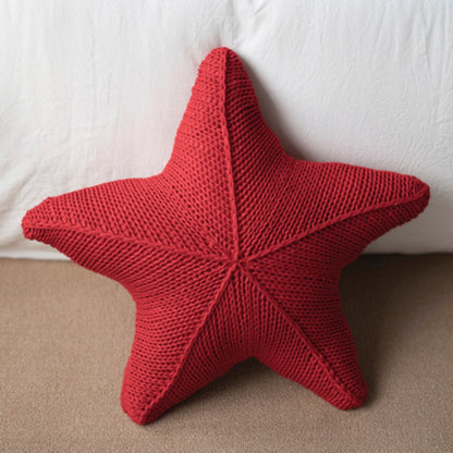 Sandy Cushion - Hand-Knitted, Nautical Starfish Design
