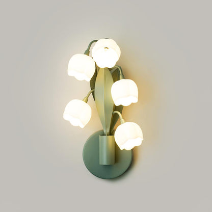 Orchid-Inspired Decorative Sconce with Adjustable Color Lighting for Bedroom Living Room Bathroom Modern Nature Accent Wall Mount Metal Fixt