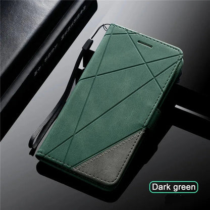 Magnetic Flip Wallet Case for Samsung Galaxy A Series — Premium PU Leather with Card Slots & Secure Closure