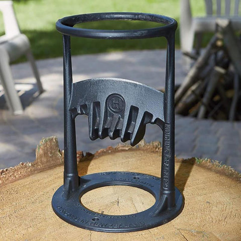 Manual Log Splitter Wedge for Firewood | Heavy-Duty Steel Kindling Tool for Home & Camping | Safe Axe-Free Wood Splitting