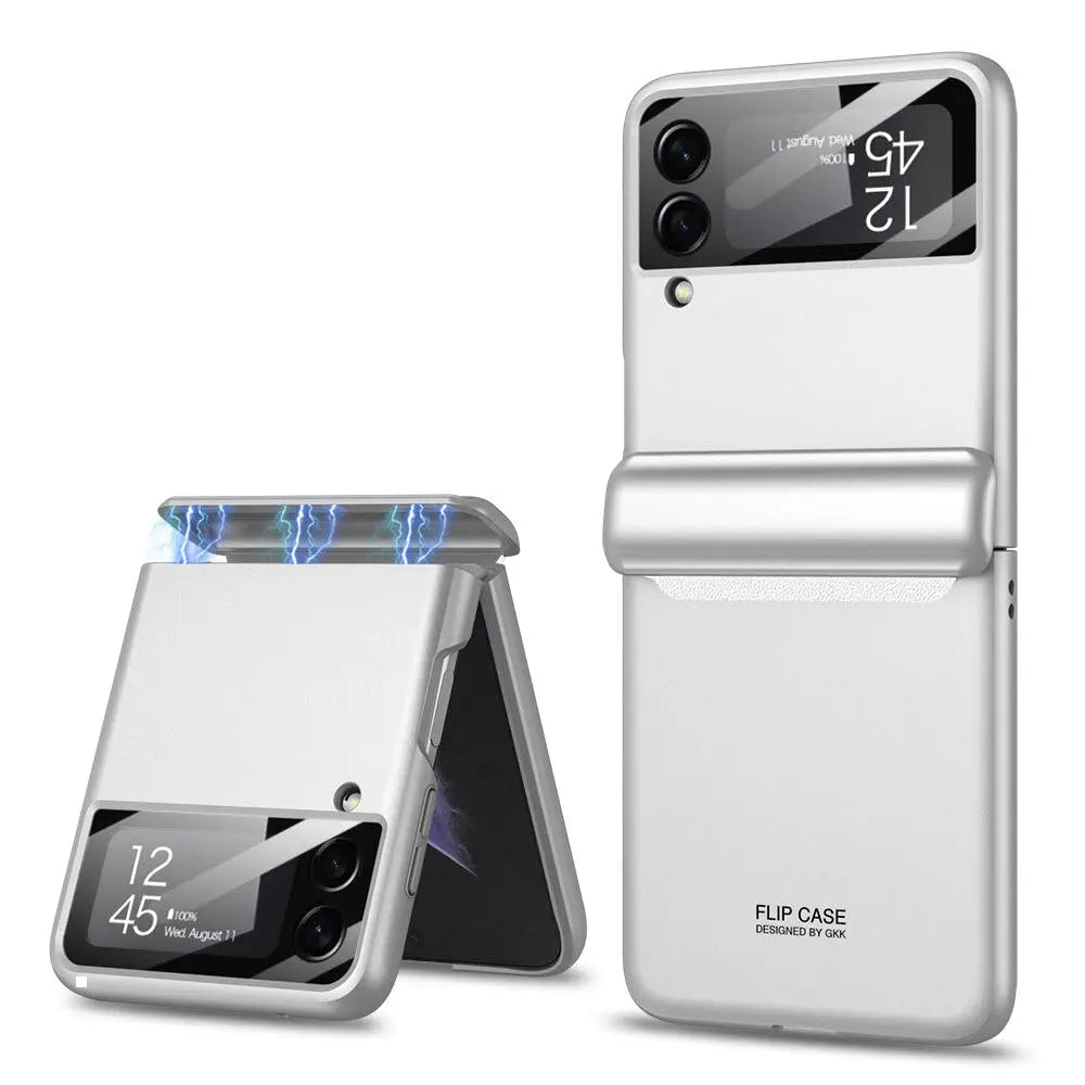 Galaxy Z Flip 4 Heavy-Duty Protective Case – Full-Coverage Shell with Wireless Charging Support & Impact-Resistant Corners for Samsung