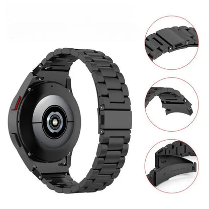 Stainless Steel Watch Band for Samsung Galaxy Watch 4 & 5 – Quick-Release Metal Strap with Adjustable Links, Compatible with 40mm 44mm