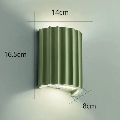Nordic Modern | Wall Sconce Lighting with Sculptural Design & Ambient Glow | Contemporary Resin Wall Lamp for Stylish Home Décor
