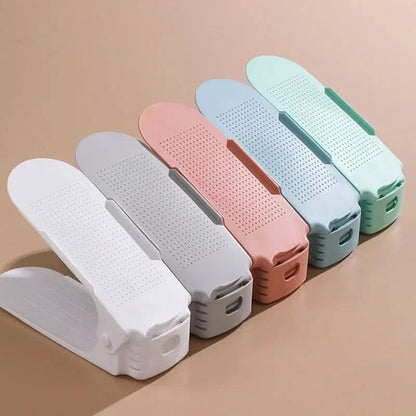 STACKSTEP – Adjustable Shoe Stacker Space-Saving Organizer Set