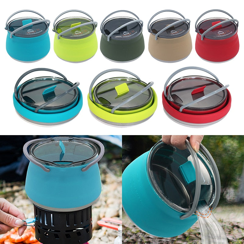 Travel Go | Multifunctional Collapsible Outdoor Kettle for Easy Boiling & Cooking