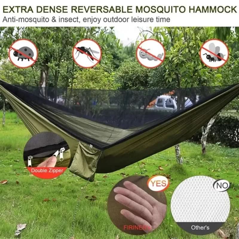 SWINGSAFE – Camping Leisure Hammock with Mosquito Cover