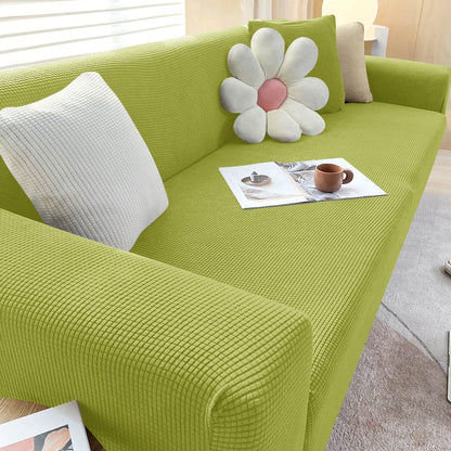 Stretchy Sofa Slipcover with Non-Slip Grip for Living Room – Fits 1 to 4 Seater Couches, Pet-Proof Furniture Protection