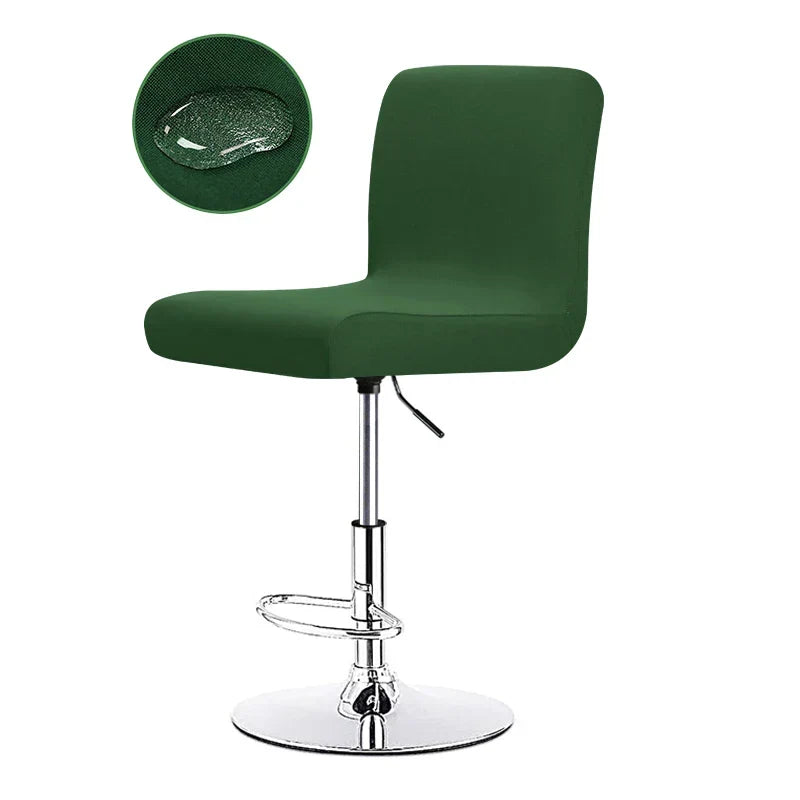 Stretch Bar Stool Cover | Universal Fit Chair Slipcover for Kitchen Counter Stools, Dining Room & Home Bar Seating Protection | Waterproof