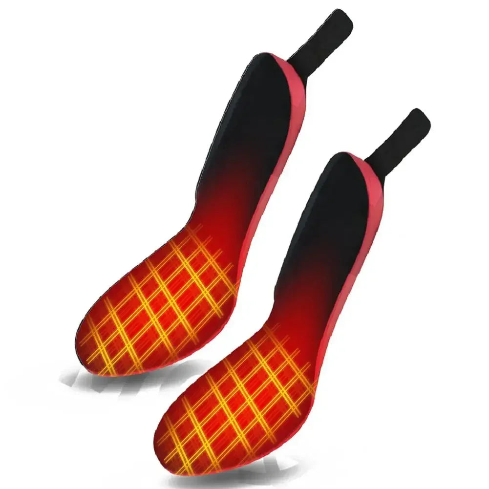 Rechargeable Heated Insoles with Remote Control | 3 Temperature Settings | Trimmable Electric Foot Warmers for Winter Outdoor Activities &