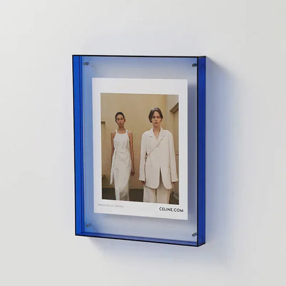 Clear Acrylic Photo Frame with Stand | Double-Sided Desktop Display for Pictures & Postcards | Freestanding Picture Holder