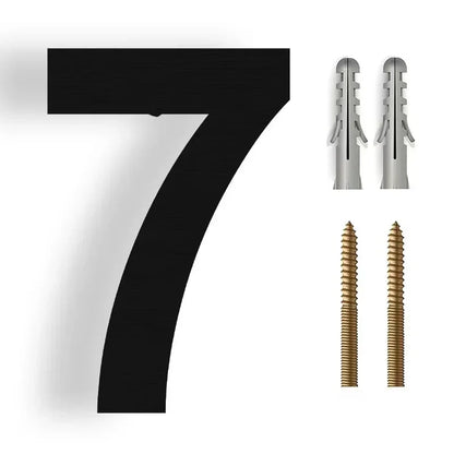 3D Floating House Number Modern Stainless Steel Outdoor Weather Resistant Wall Mount Address Sign for Front Door Entrance Home Office