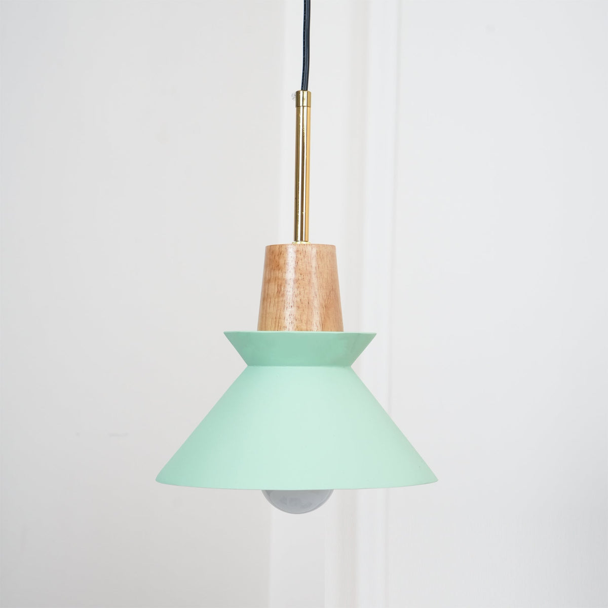 Resin Wood Hanging Light 9 in for Kitchen Island Dining Table Adjustable Ceiling Fixture E26 LED Compatible Scandinavian Modern