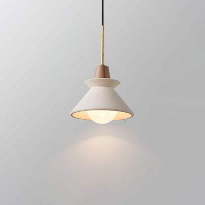 Resin Wood Hanging Light 9 in for Kitchen Island Dining Table Adjustable Ceiling Fixture E26 LED Compatible Scandinavian Modern