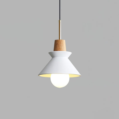 Resin Wood Hanging Light 9 in for Kitchen Island Dining Table Adjustable Ceiling Fixture E26 LED Compatible Scandinavian Modern
