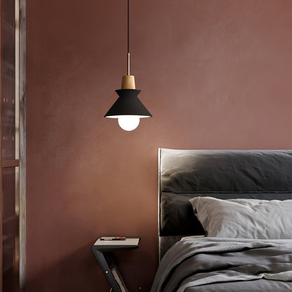 Resin Wood Hanging Light 9 in for Kitchen Island Dining Table Adjustable Ceiling Fixture E26 LED Compatible Scandinavian Modern